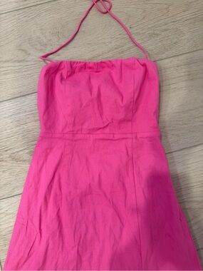 Princess Polly Hot Pink Strapless Halter Dress